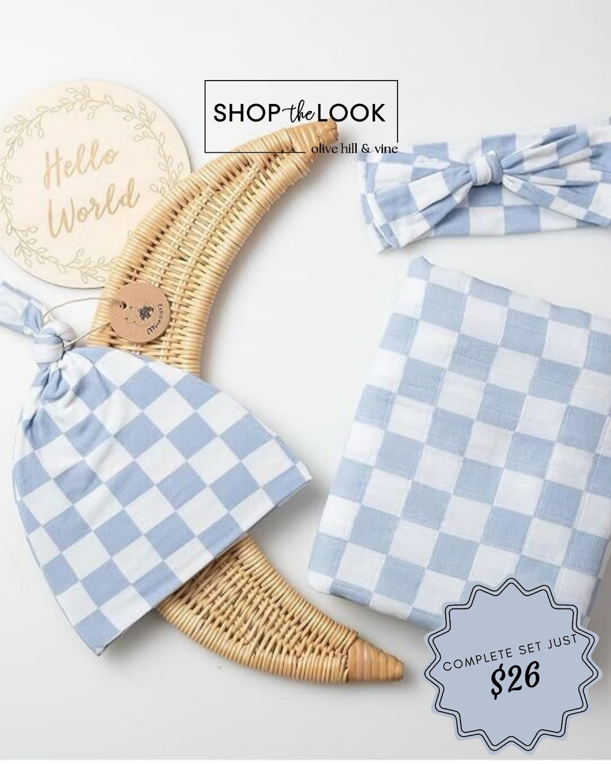 Introducing our newest find: the adorably chic soft blue checkered print swaddle set! Perfect for baby showers or homecomings, it's affordable at just $26 for the complete set. Crafted with 100% organic cotton and packaged in a ready-to-gift box. Cute, trendy, and eco-friendly! 

#LTKbump #LTKbaby #LTKGiftGuide