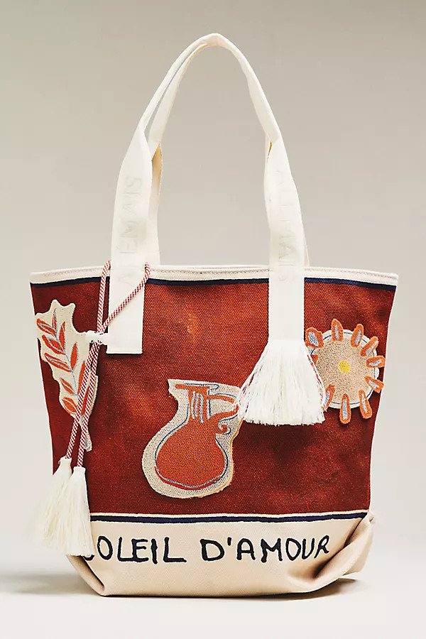 ALÉMAIS Soleil D'amour Patch Shopper Tote Bag | Anthropologie (US)