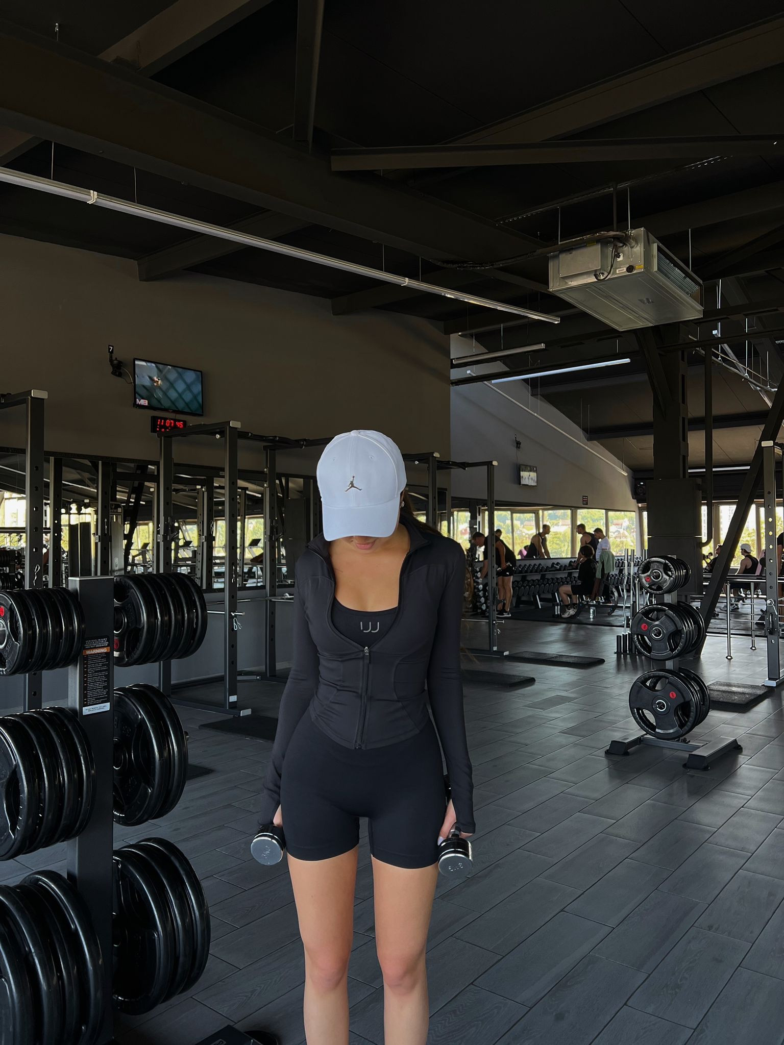 Gym zip up fitted jacket, gym top, fitted gym vest, gym shorts, black short, white cap, adanola, work out clothes, sports wear, Amazon finds, puma 

#LTKeurope #LTKstyletip #LTKSeasonal