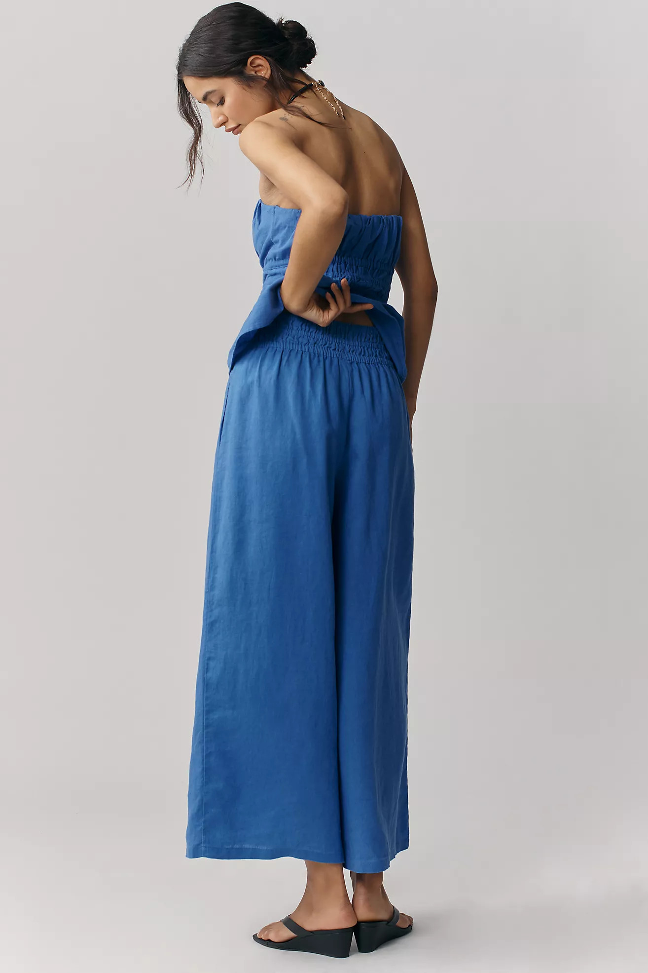 The Somerset Linen Pull-On Pants | Anthropologie (US)