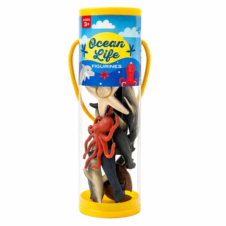 Best Brands Ocean Life Toy Figurines Great for Learning Ocean Animals. (10 count) | Walmart (US)