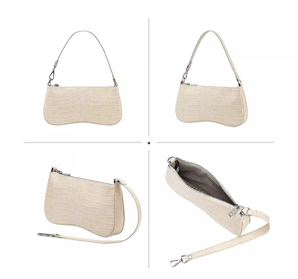 JW PEI, Bags, Jw Pei Womens Eva Shoulder Handbag Ivory Croc