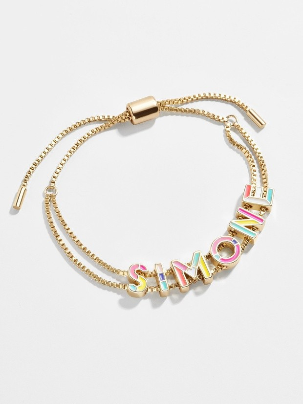 Custom Slider Bracelet: Multi Enamel | BaubleBar (US)