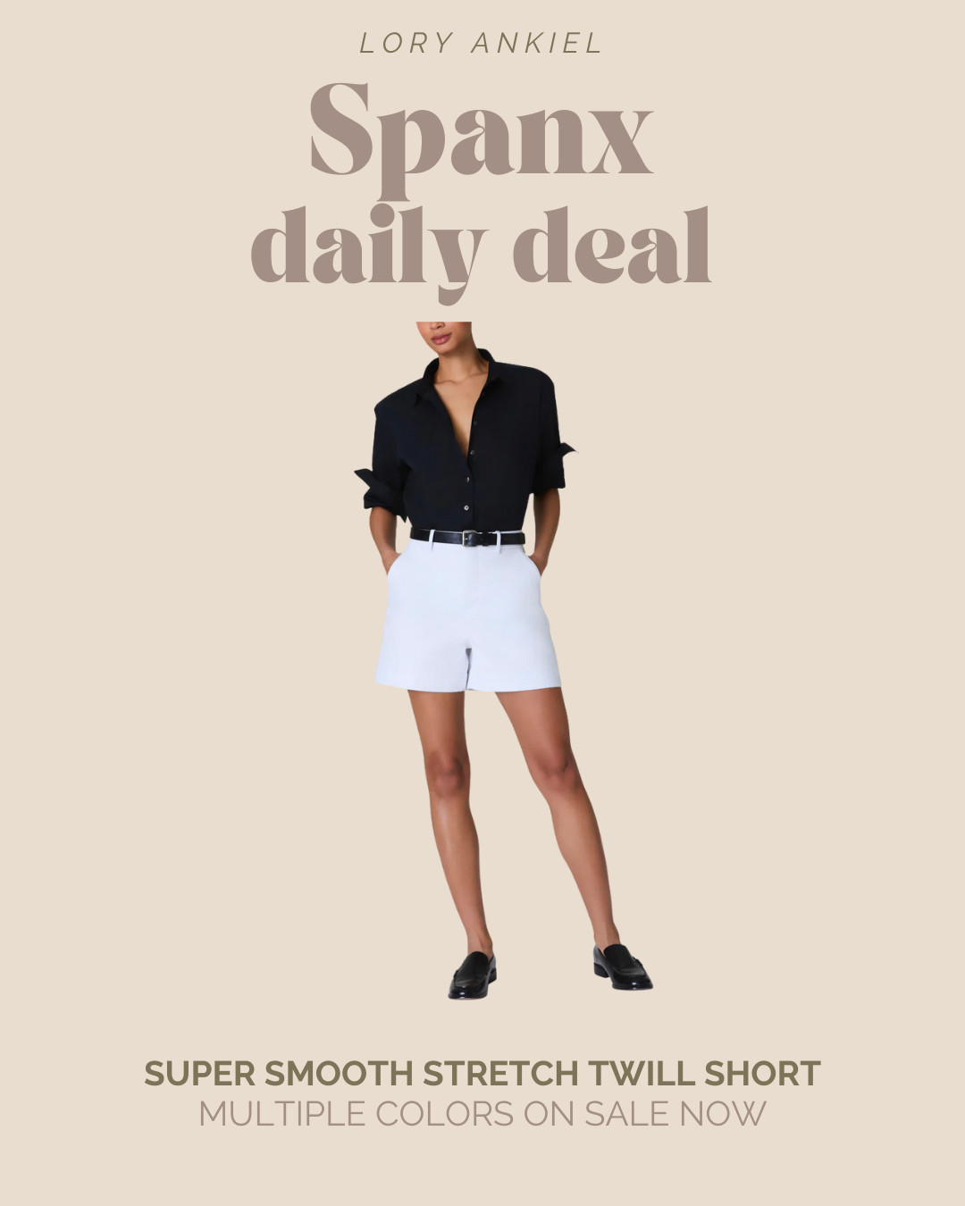 Spanx Daily Deal! - Super Smooth Stretch Twill Short


#vacationoutfit 

 #LTKOver40 #LTKSaleAlert #LTKTravel