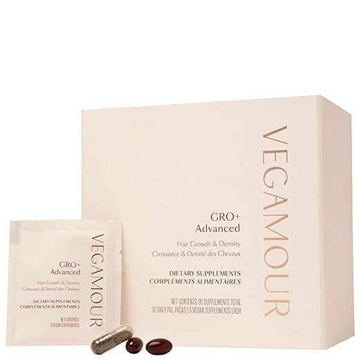 VEGAMOUR GRO+ Advanced Hair Growth and Density Supplements, | Amazon (US)