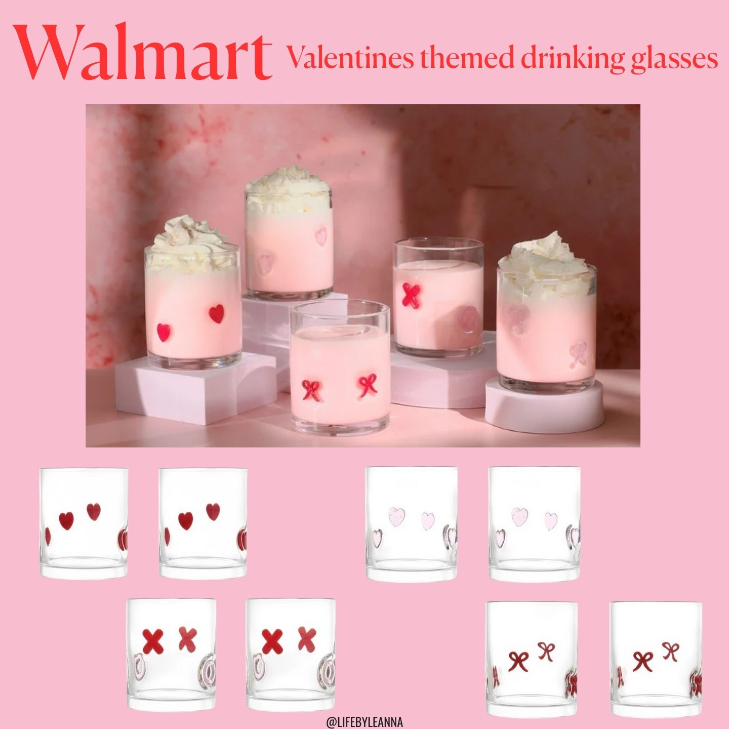 The most adorable glasses for Valentines! 
They come in a pack of 2 for under $18! 







Walmart / valentines / kitchen / drinks

#LTKfoodie #LTKHome #LTKSeasonal