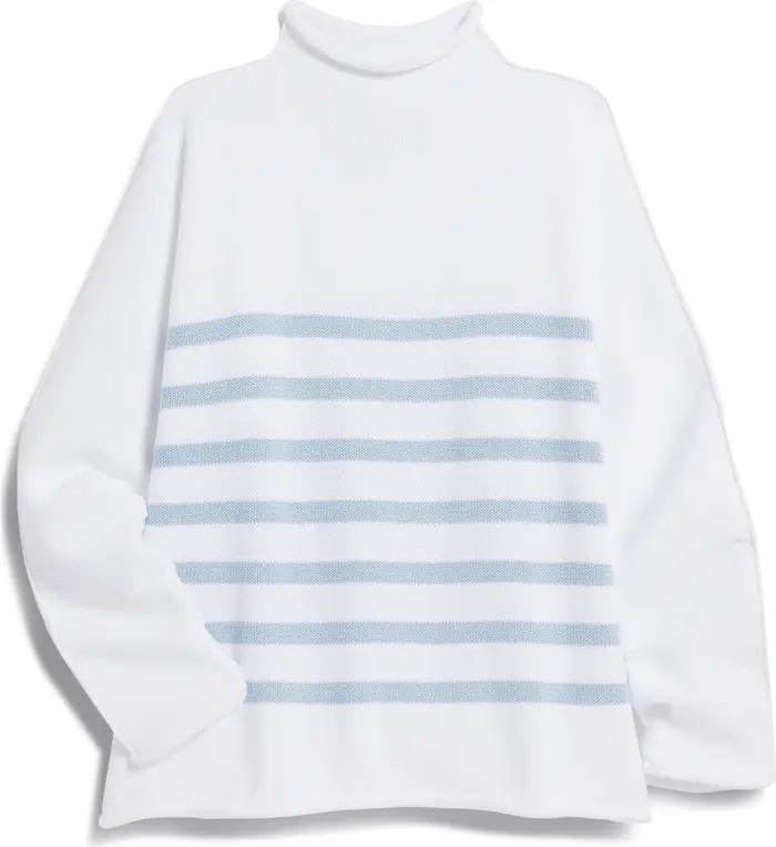 Frank & Eileen Monterey Stripe Cotton Funnel Neck Sweater | Nordstrom | Nordstrom