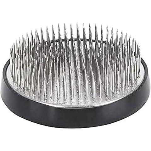 Stainless Floral Frogs Kenzan, Round Metal Flower Frog Vase Arranger Pin Holder for Ikebana, DIY ... | Amazon (US)