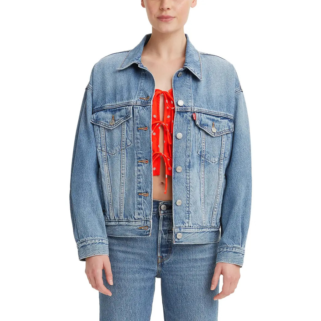 levi's '90s Denim Trucker Jacket in Soft As Butter Mid at Nordstrom, Size Small | Nordstrom