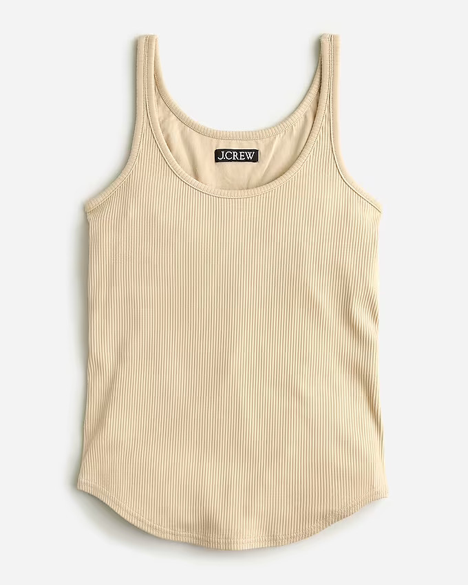 Vintage rib shelf-bra tank top | J. Crew US