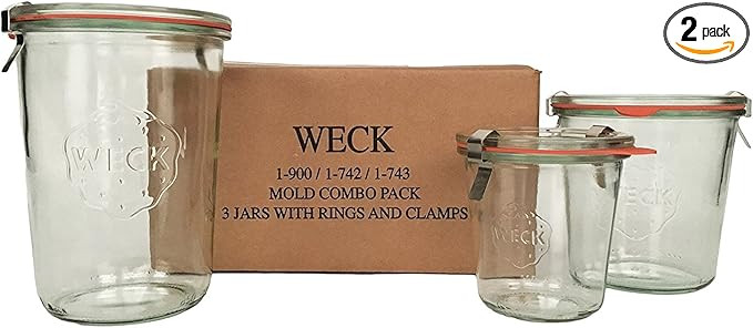 WECK Mold Jar Combo Packs (Standard) | Amazon (US)
