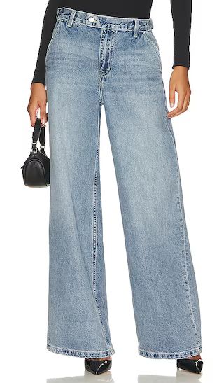x Maggie MacDonald Leigh Mid Rise Denim Trouser in Legacy Park | Revolve Clothing (Global)
