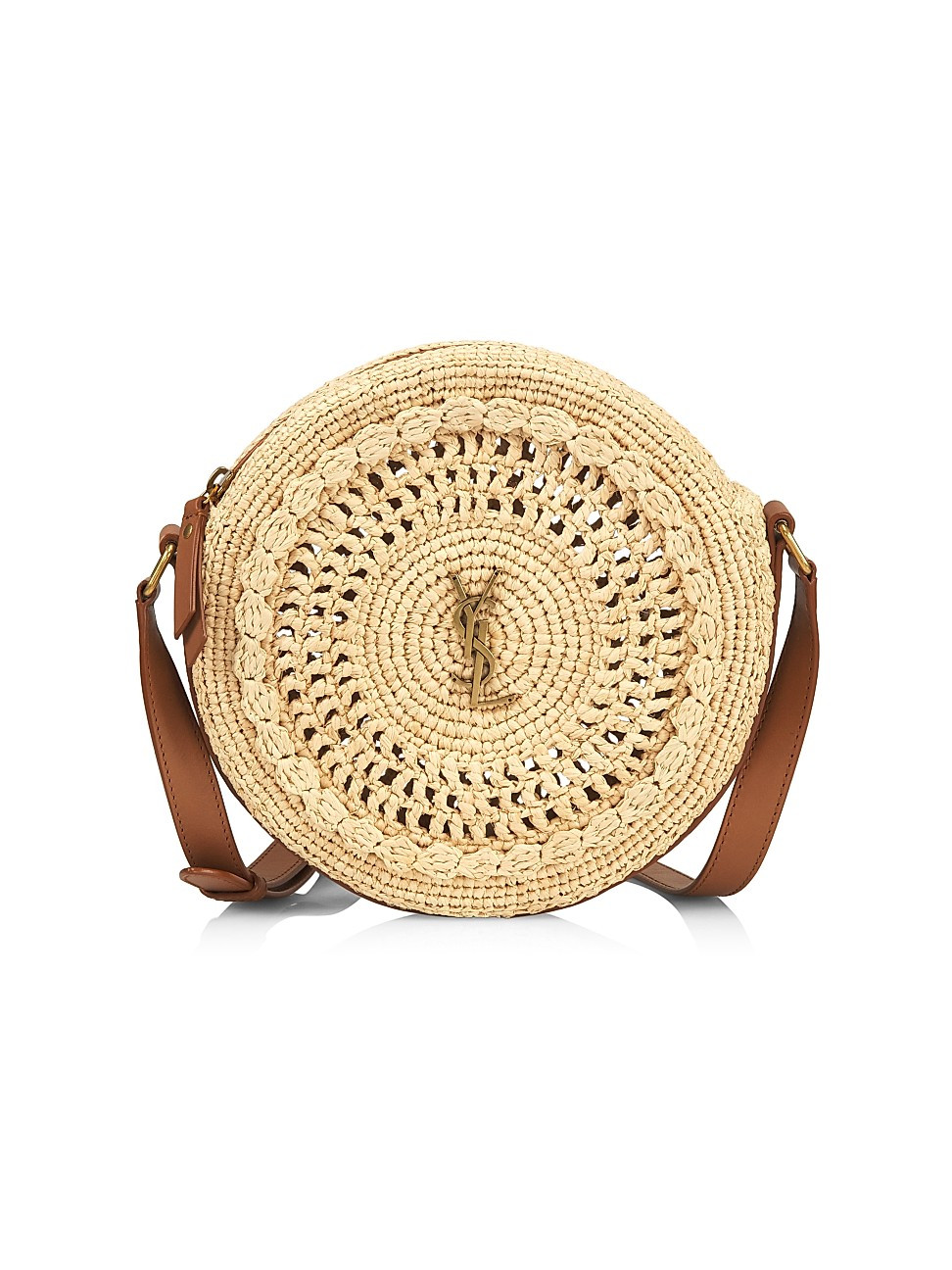 Women's Sac Round Raffia Crossbody Bag - Natural Multi - Natural Multi | Saks Fifth Avenue