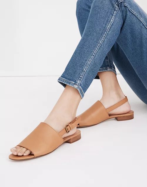 The Noelle Slingback Sandal in Leather | Madewell