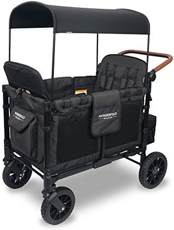 WONDERFOLD W4 Luxe Quad Stroller Wagon Featuring 4 High Face-to-Face Seats with Magnetic Buckle 5... | Amazon (US)