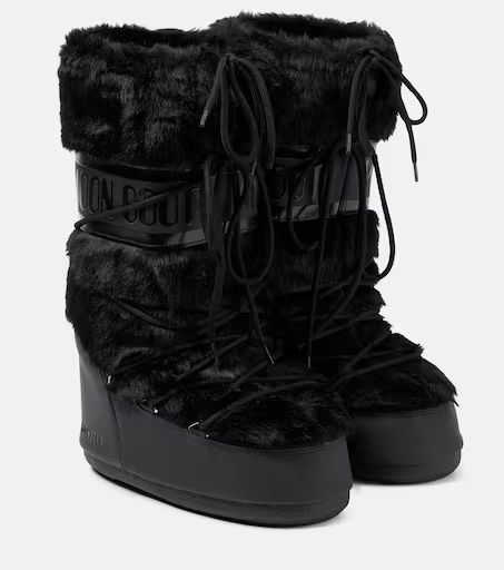 Icon faux fur-trimmed snow boots | Mytheresa (UK)