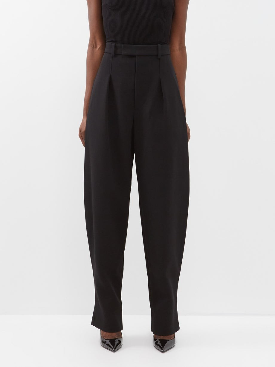 X Hailey Bieber pleated wool suit trousers | WARDROBE.NYC | Matches (UK)