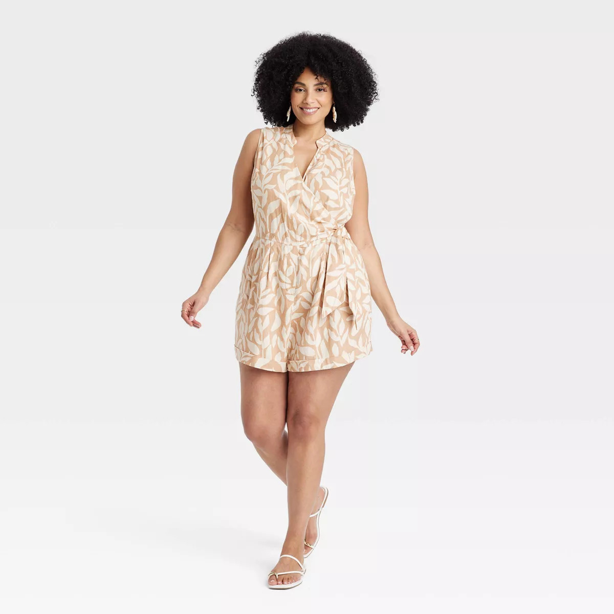 Women's Linen Mini Jumpsuit - A New Day™ | Target