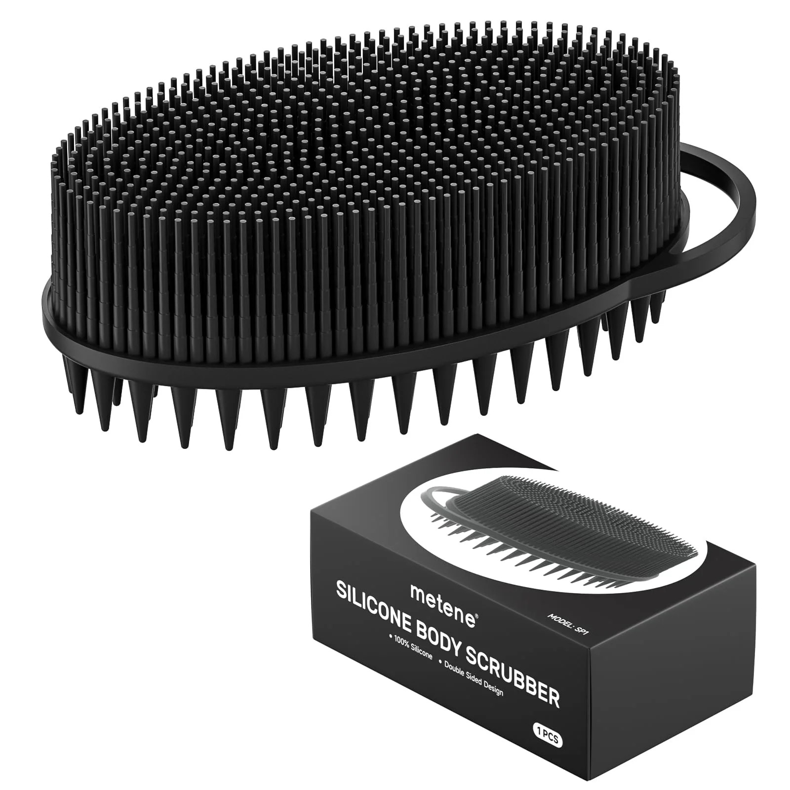 Metene Silicone Body Scrubber, Soft Body Scrubber for Shower and Bath Skincare Routine with Loop | Walmart (US)