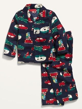 Unisex Lightweight Flannel Pajama Set for Toddler | Old Navy (US)