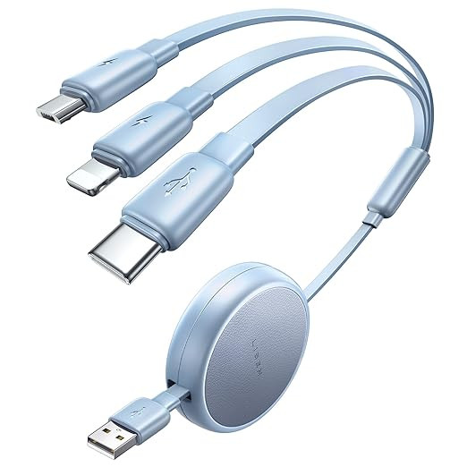 LISEN Multi Charging Cable 3 in 1 iPhone 16 Charger Cord, Retractable Car Charger Type C Cable, R... | Amazon (US)