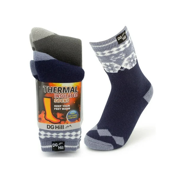 DG Hill (2 Pair) Women's Thermal Winter Socks Thick Heat Trapping Insulated Boot Sock - Walmart.c... | Walmart (US)