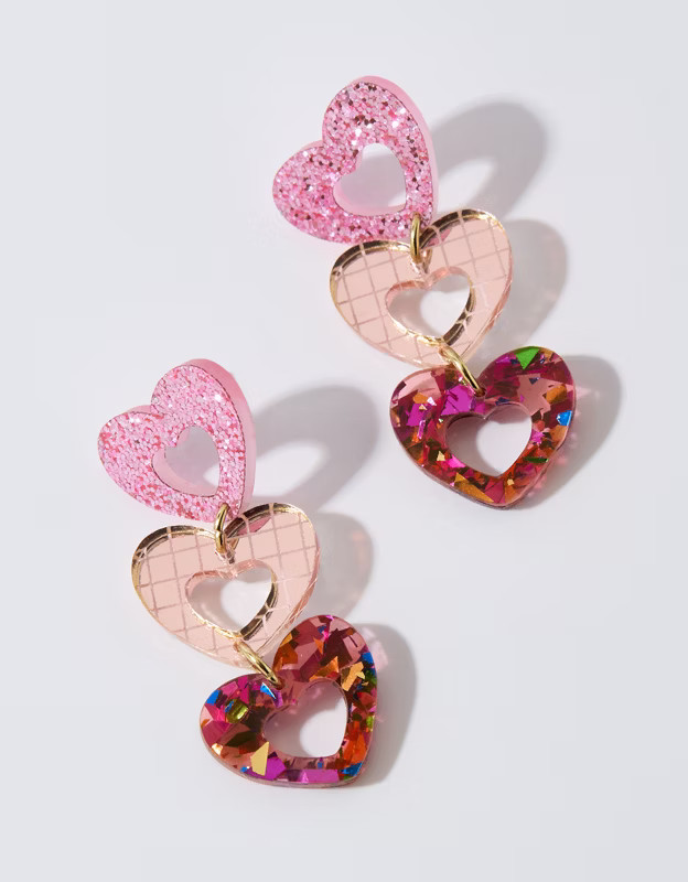 Aerie Heart Drop Earrings | Aerie