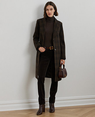 Lauren Ralph Lauren Women's Wool-Blend Walker Coat - Macy's | Macy's