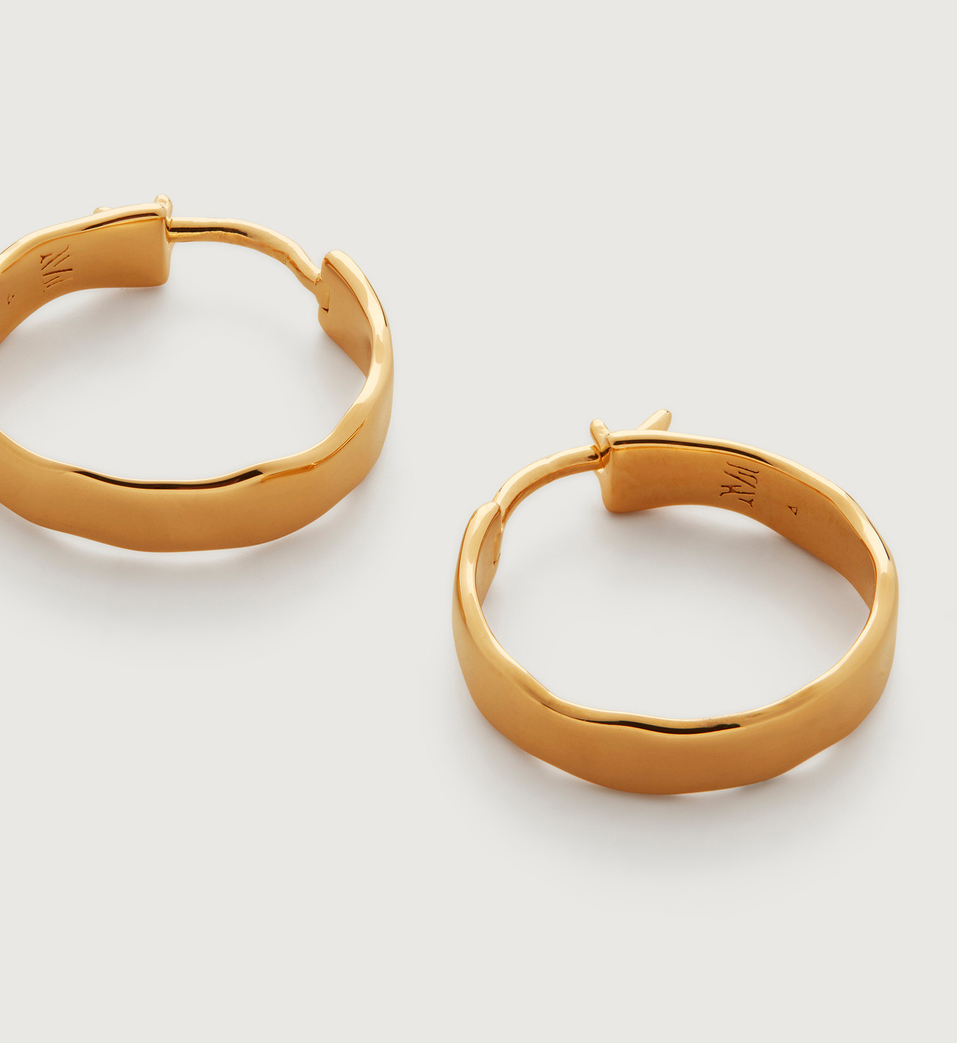 Siren Muse Wave Small Hoop Earrings | Monica Vinader (Global)