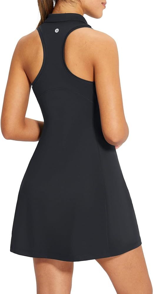 BALEAF Womens Golf Dress Sleeveless Tennis Dress with Built in Shorts Pockets Racerback Workout A... | Amazon (US)