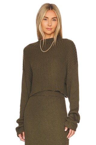 Bobi Cropped Pullover in Army from Revolve.com | Revolve Clothing (Global)