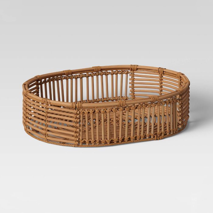 13" x 4.5" Rattan Tray Basket Natural - Opalhouse™ | Target