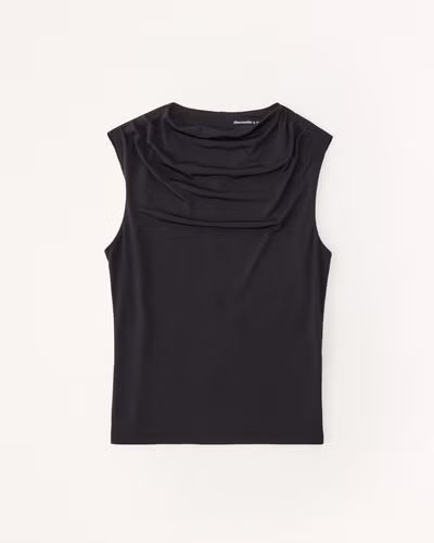 Tuckable Draped Shell Top | Abercrombie & Fitch (US)