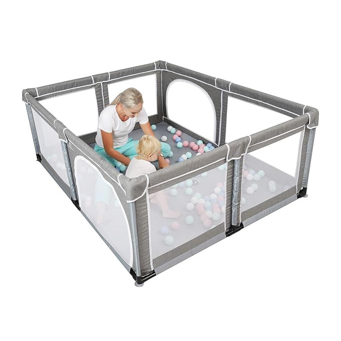 YOBEST Baby Playpen, Extra Large Play Pens for Toddlers, Babys Fence Play Area, Indoor & Outdoor ... | Amazon (US)