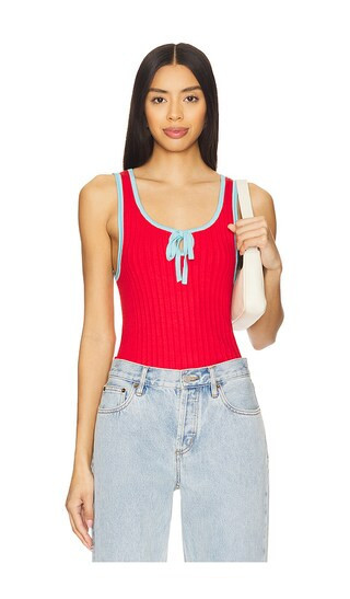Free People All Star Sweater Tank in Red. - size XL | Revolve Clothing (Global)