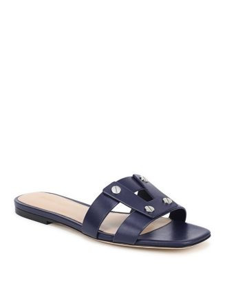 Women's Via Leather Slide Sandals | Bloomingdale's (US)