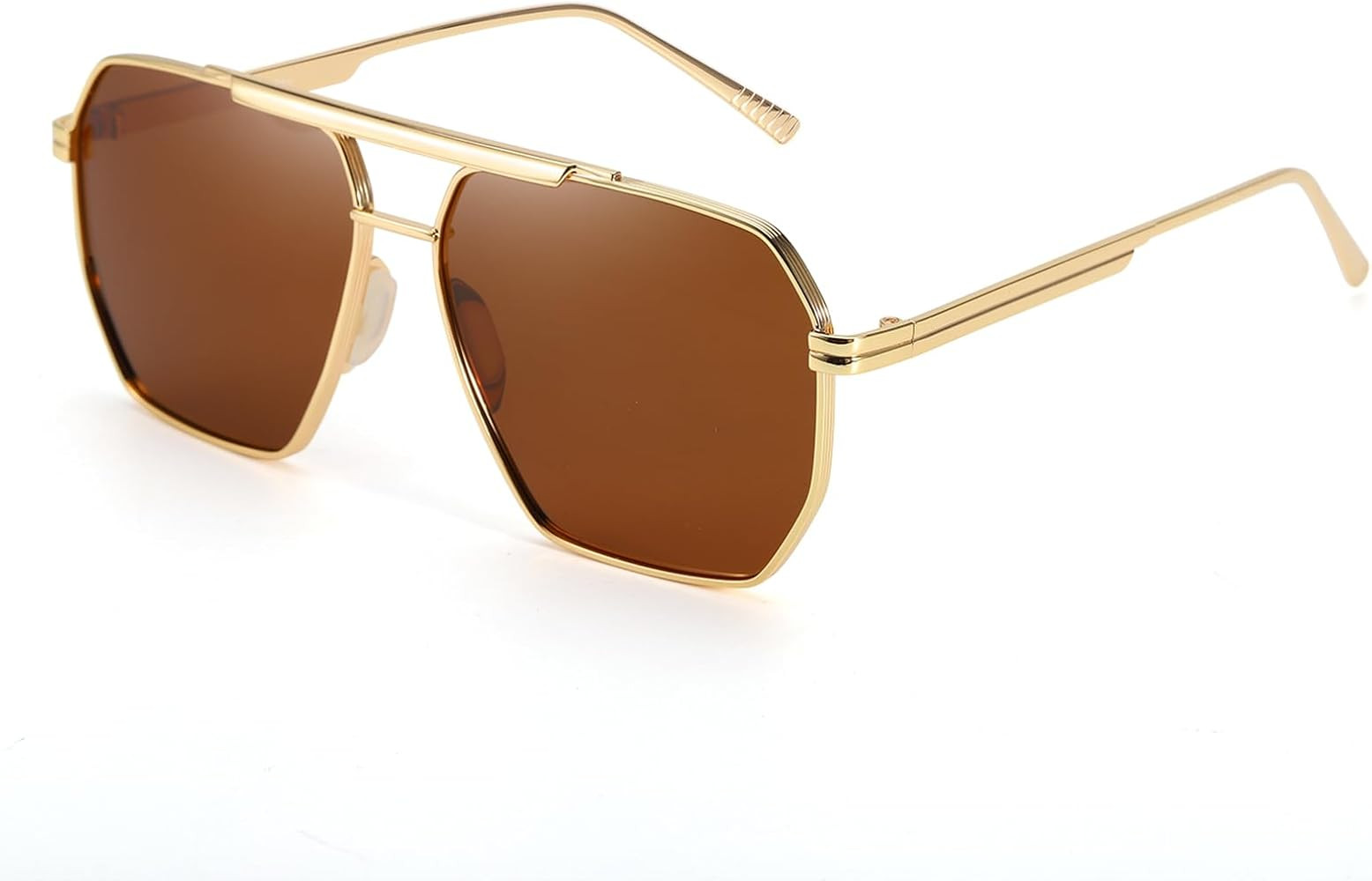 Oversized Tangle Free Aviator Sunglasses for Women Men Trendy Polarized Sunglasses for Driving & ... | Amazon (US)