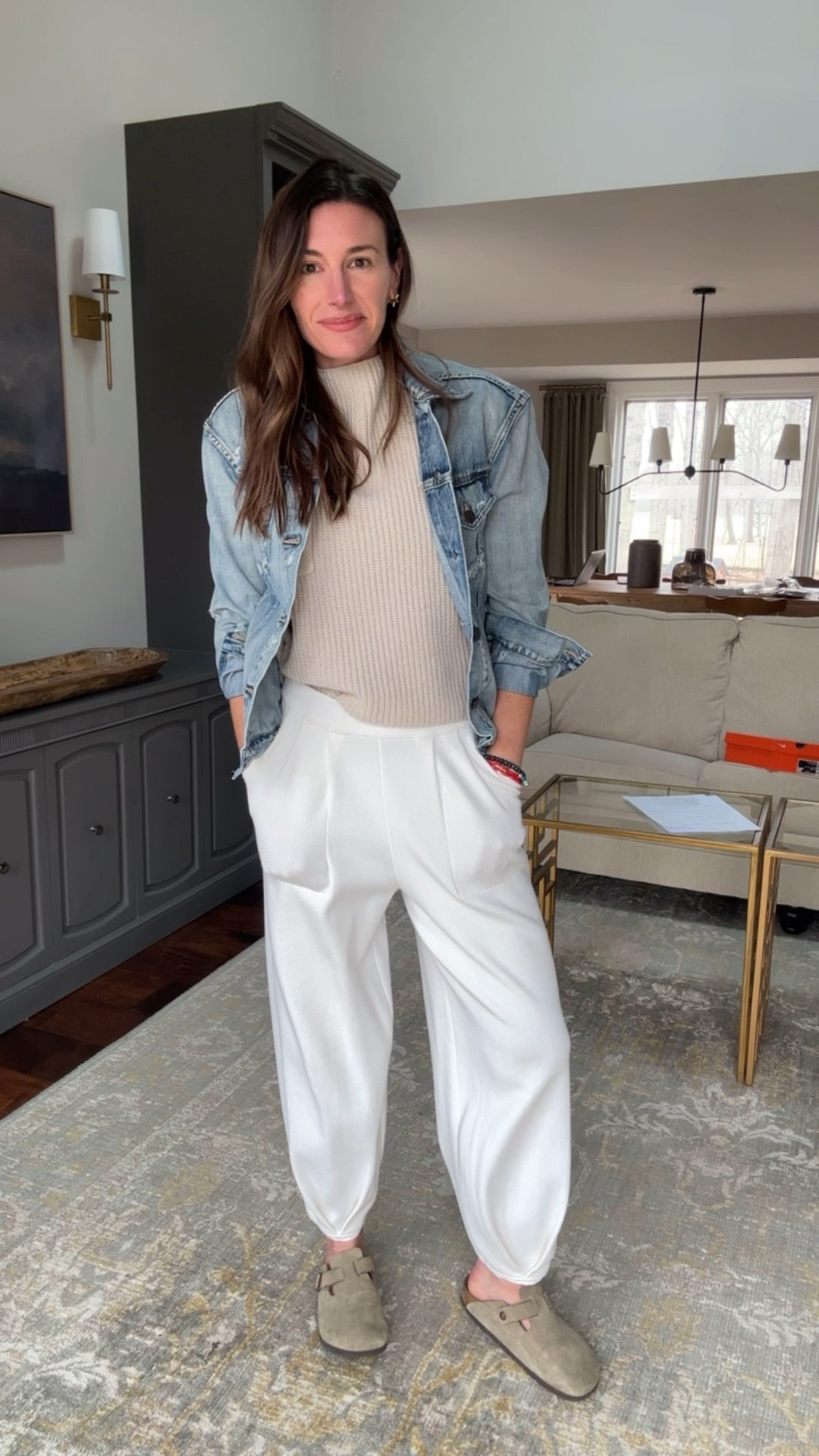 Wearing a medium in the set and a medium in the jacket 

#LTKootd #LTKSpringSale #LTKgrwm