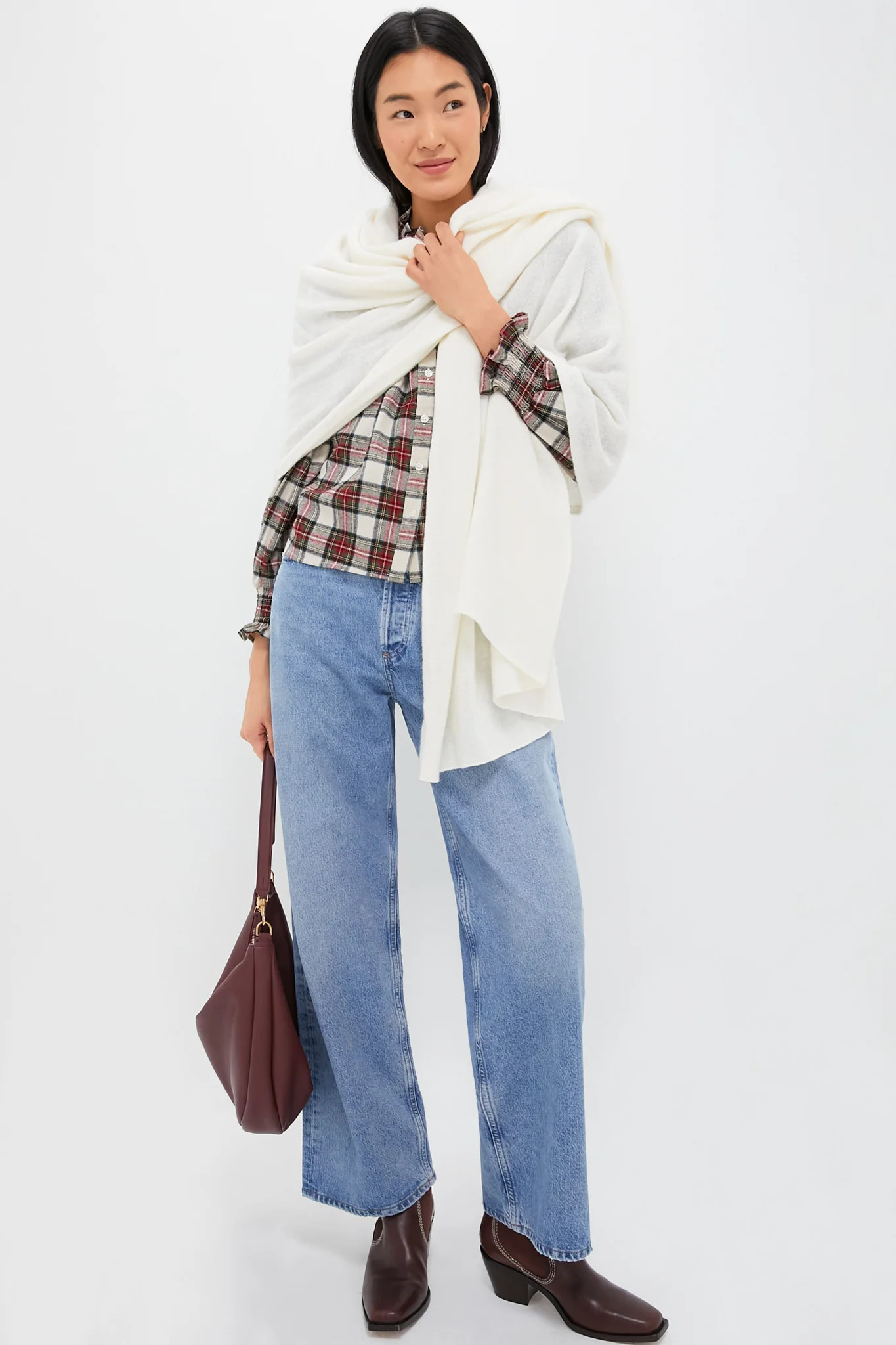 Ivory Cashmere Blanket Scarf | Tuckernuck (US)