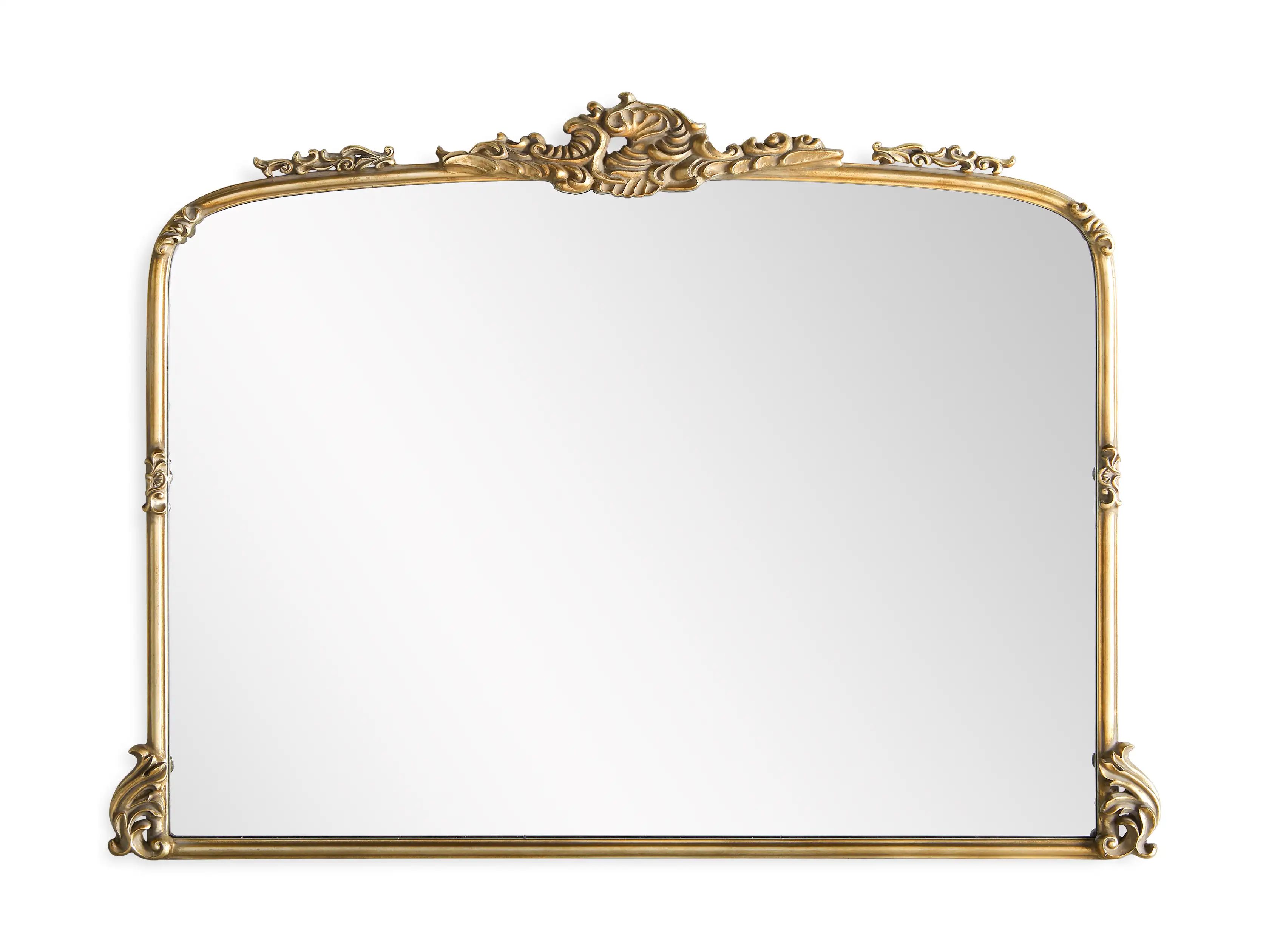 Amelie Dresser Mirror in Gold | Arhaus