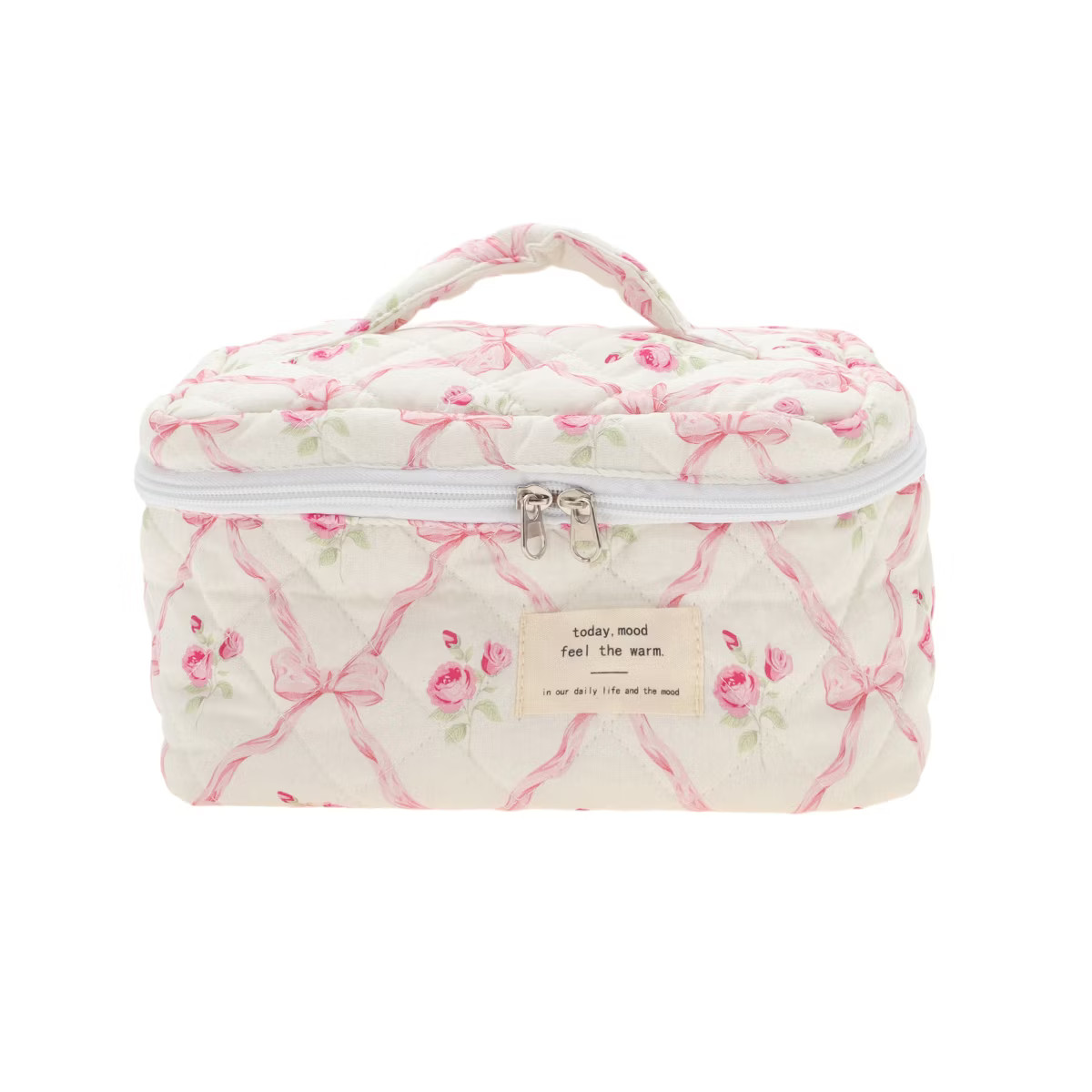 Unique Bargains Bow Handheld Makeup Bag Pink 1 Pc | Target