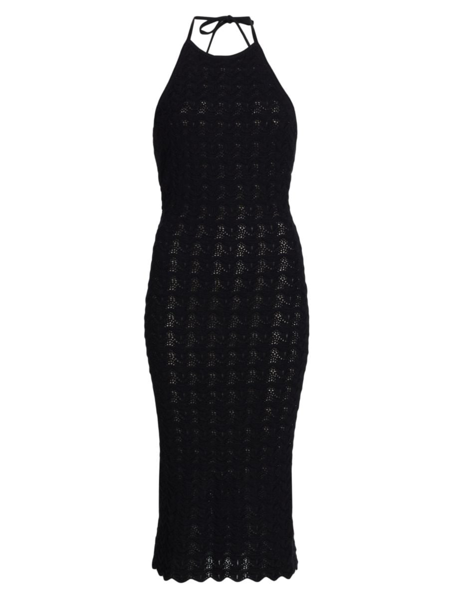 Jone Fitted Crochet Halter Dress | Saks Fifth Avenue
