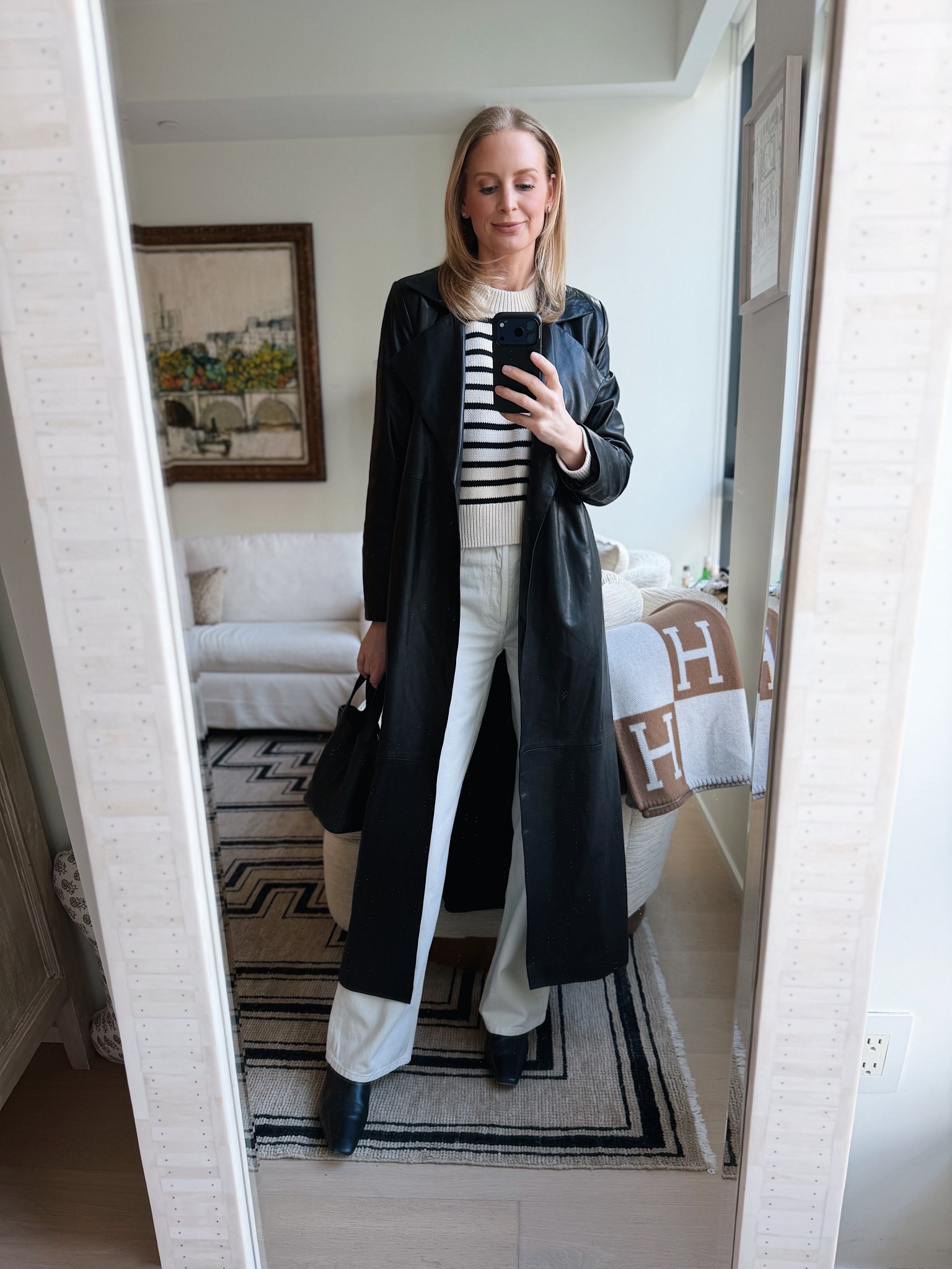 Today’s look! Leather trench is by Nour Hammour!

#LTKootd