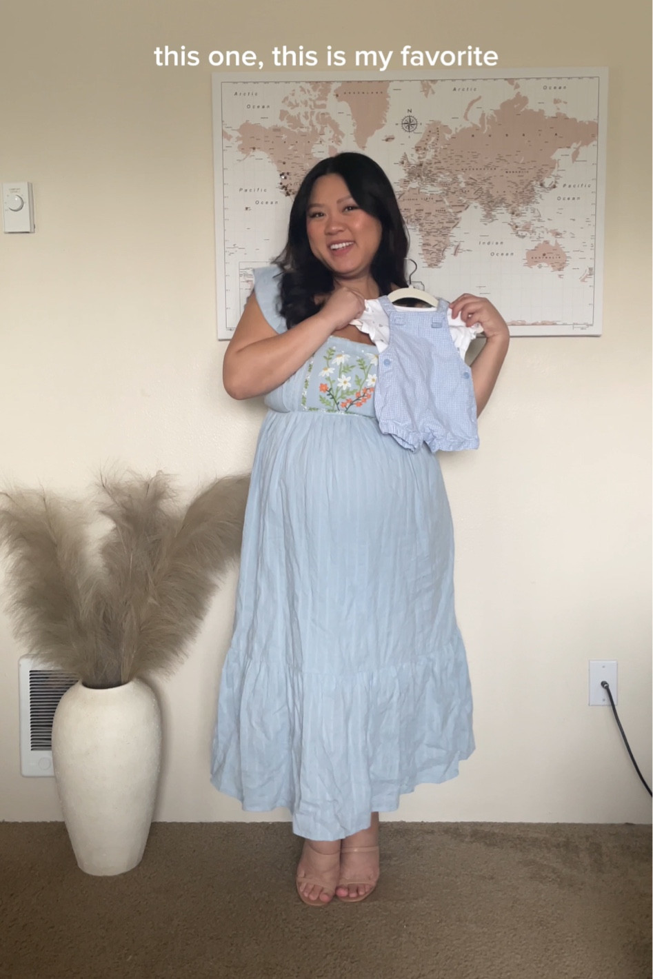 •Dress from PinkBlush Maternity wearing size L in maternity fit (available in maternity & regular fit!) (code: ALICIA25)
•Heels from Lulus
•Baby outfits from Target & Carter’s

#LTKbaby #LTKbump #LTKstyletip