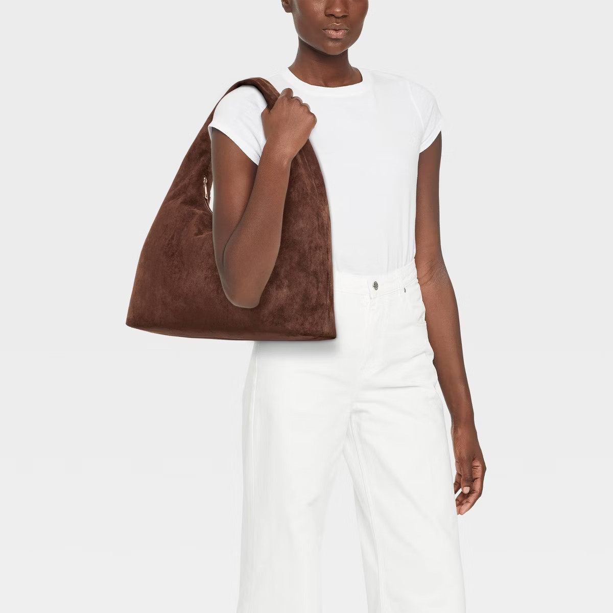 Faux Leather Soft Shoulder Bag - A New Day™ | Target
