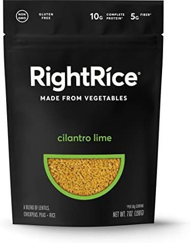 RightRice - Cilantro Lime (7oz. Pack of 1) - Made from Vegetables - High Protein, Vegan, non GMO,... | Amazon (US)