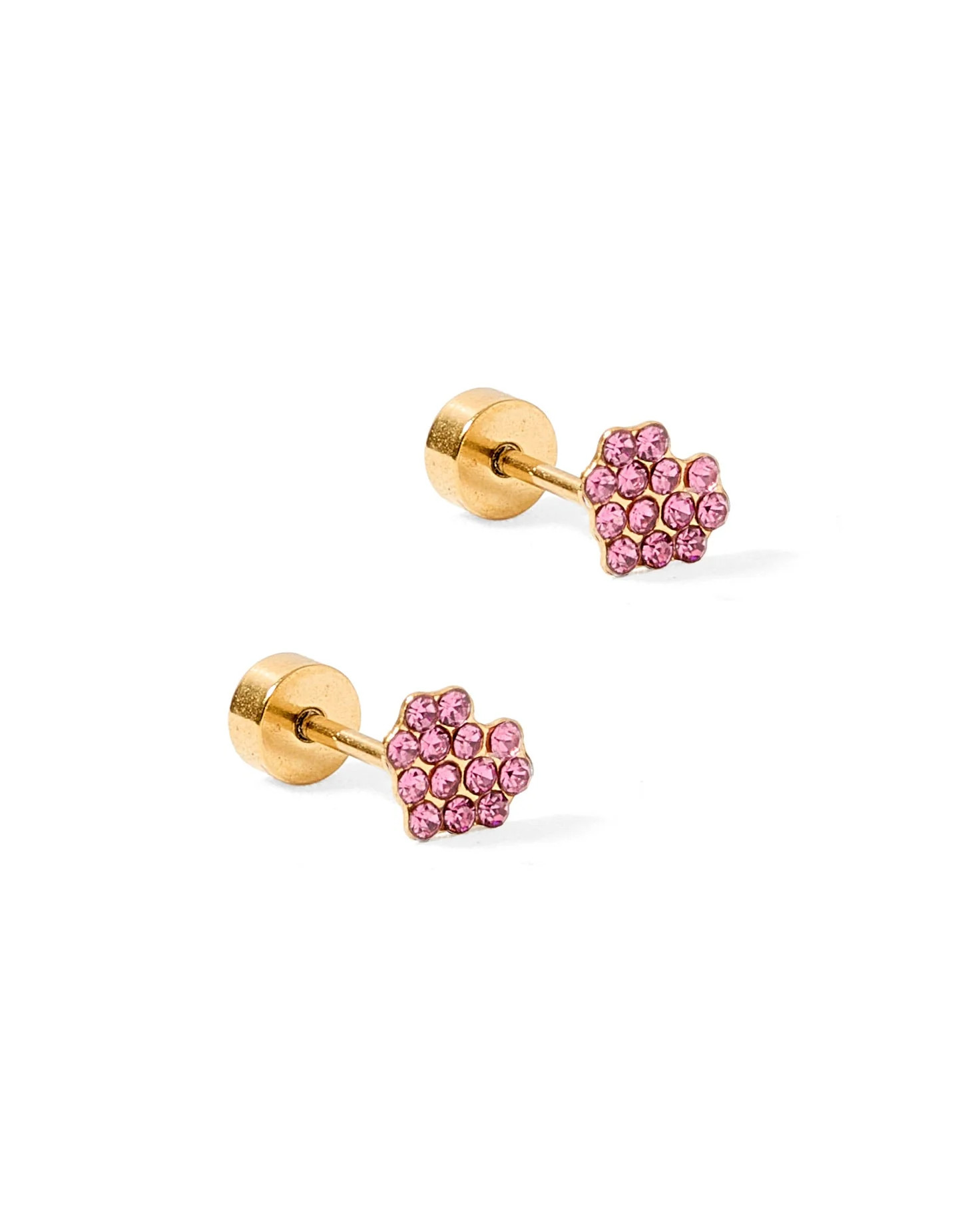 Screwback Stud Earrings - Leo Pink - Shop LINNY CO | LINNY CO LLC