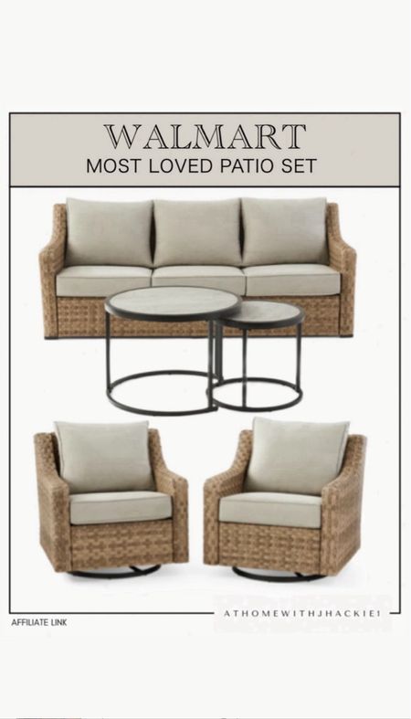 Walmart, patio, outdoor furniture, conversation sets, spring, back yard, wicker sofa, wicker chairs, coffee table

#LTKStyleTip #LTKHome