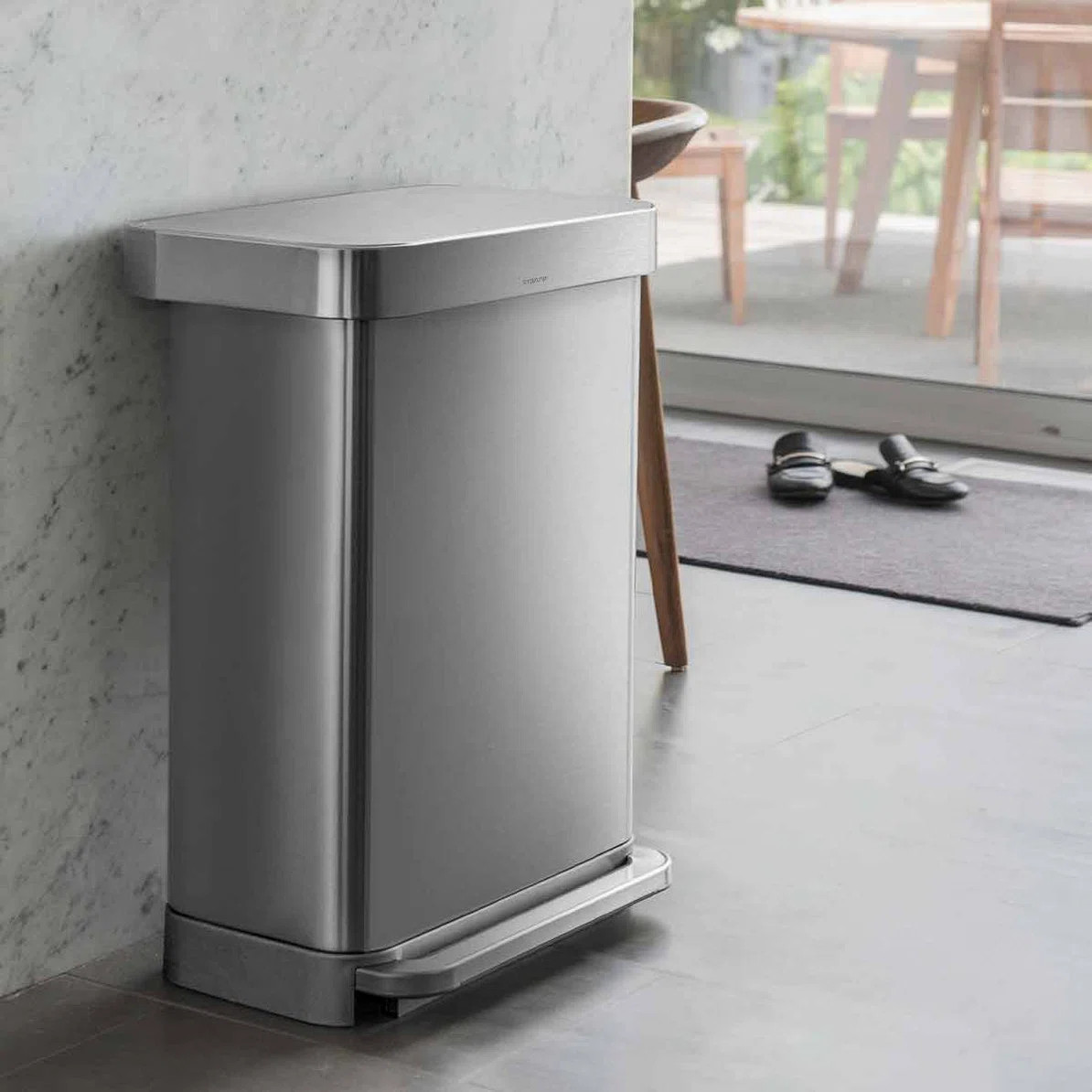 simplehuman 45 Liter / 12 Gal Rectangular Hands-Free Kitchen Step Trash Can | Wayfair North America