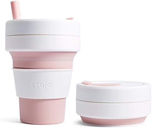 Amazon.com: Stojo Collapsible Coffee Cup | Reusable To Go Large Pocket Size Travel Cup – Sage G... | Amazon (US)